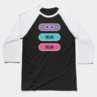 Kawaii Pastel Plasters Baseball T-Shirt